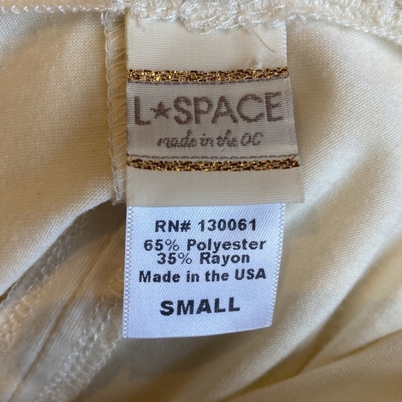 L*Space Callisto cream romper coverup small - Picture 6 of 7